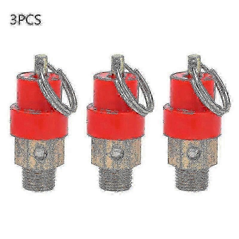 3pcs 8KG Air Compressor Safety Relief Valve Pressure Release Valve Regulator (G1/8')������ijƷ��