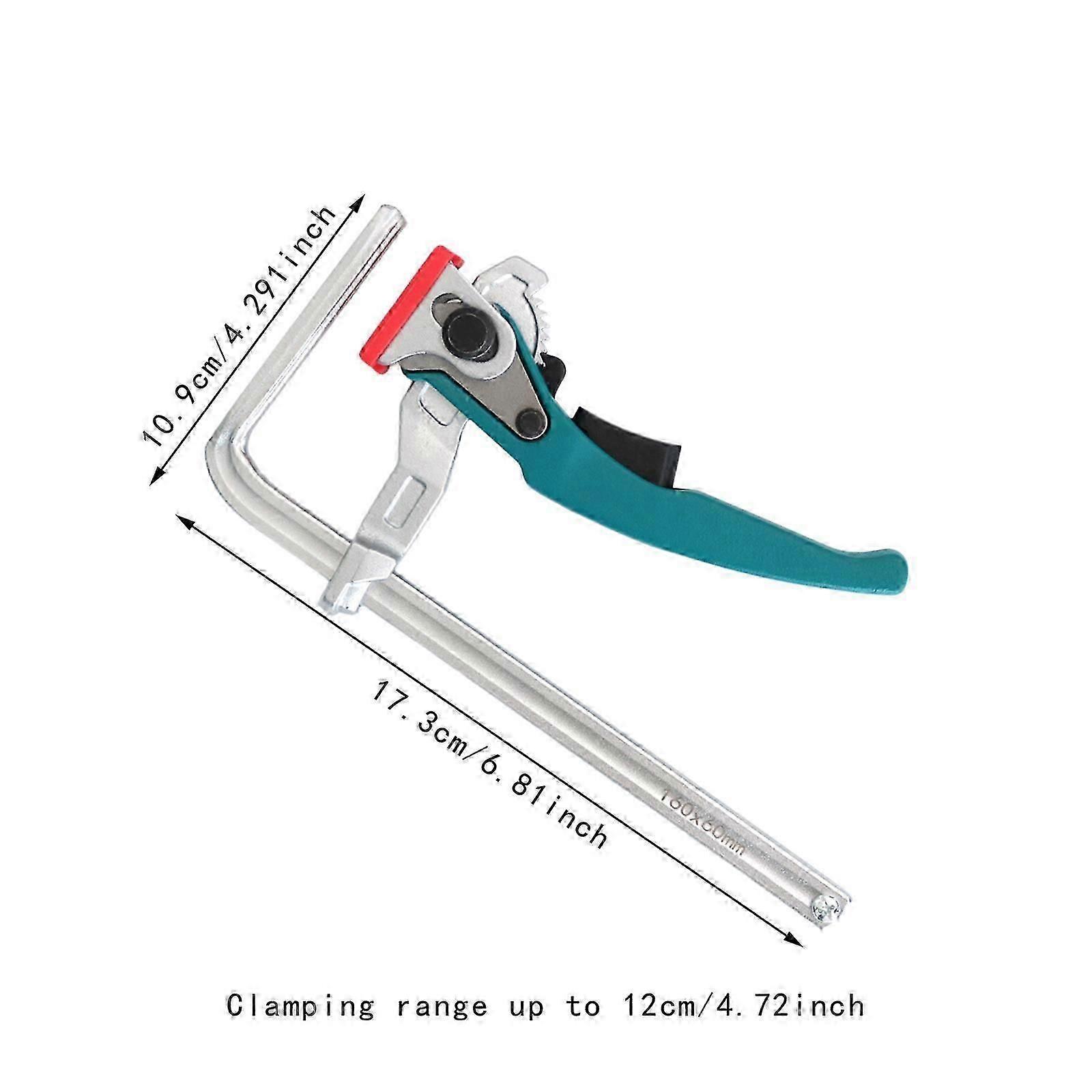 Ratcheting Table Clamp Strong Clamping Force Sturdy Ratchet Guide Rail Clamp