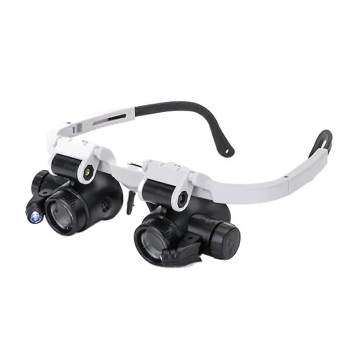 Observation With Microscope - Binocular Head Microscope With Illuminated Headlight - 2L