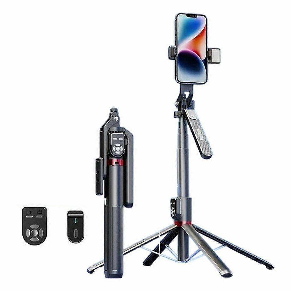 P325 Single V1 Fill Light Bluetooth-Compatible Selfie Stick Dual Remote Control Phone Anti-Shake Gimbal Handle Stand