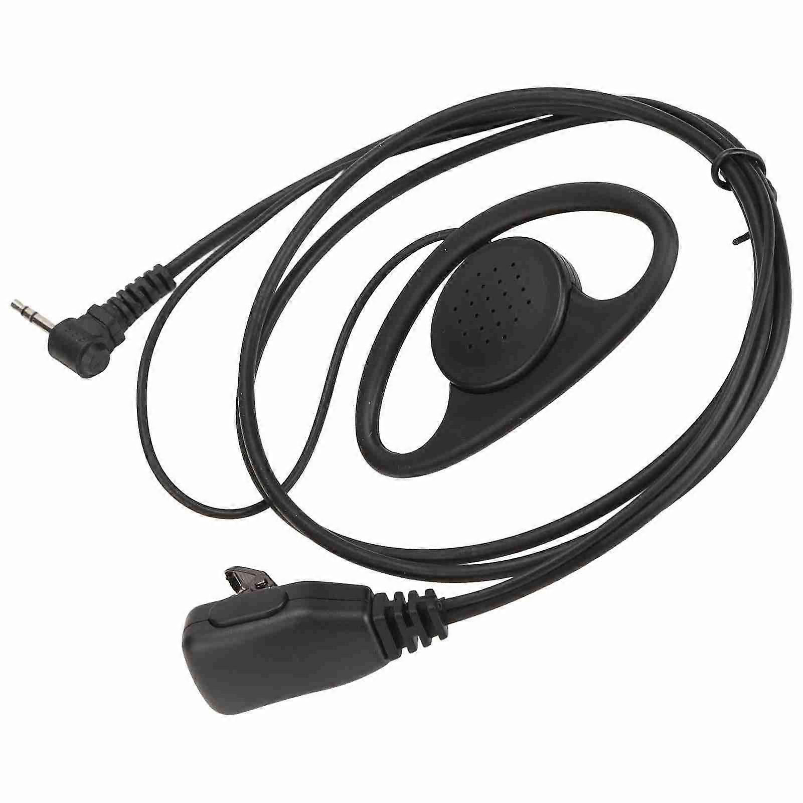 Walkie Talkie Earpiece Electroplating Process 1 Pin 2.5mm Two Way Radio Headset for Motorola Walkie Talkie 2pcs Set