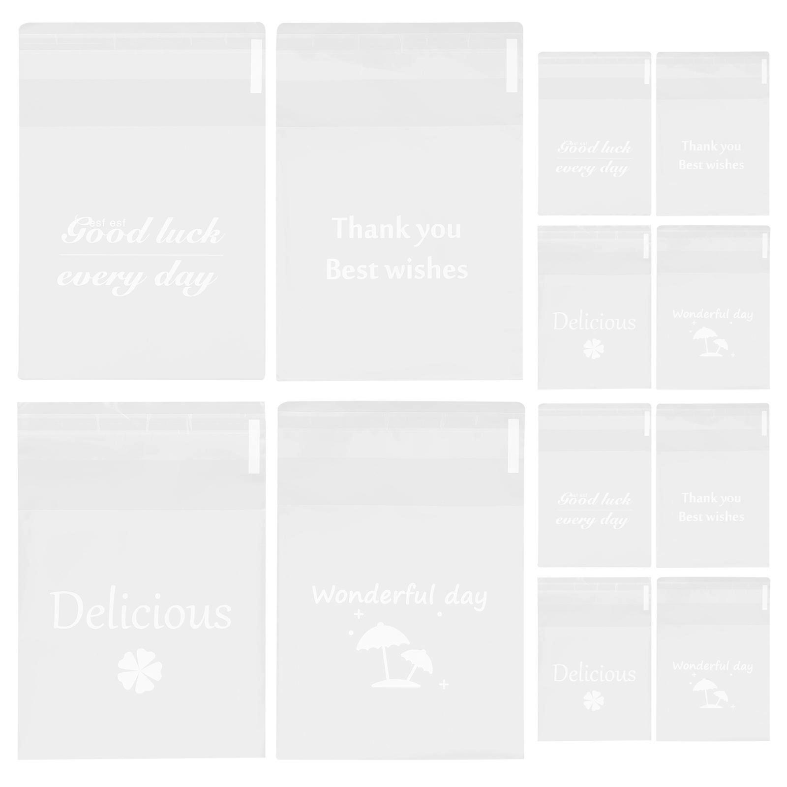 Durable Self Sealing Transparent Candy Bags for Storage Made of Synthetic Material 100pcs