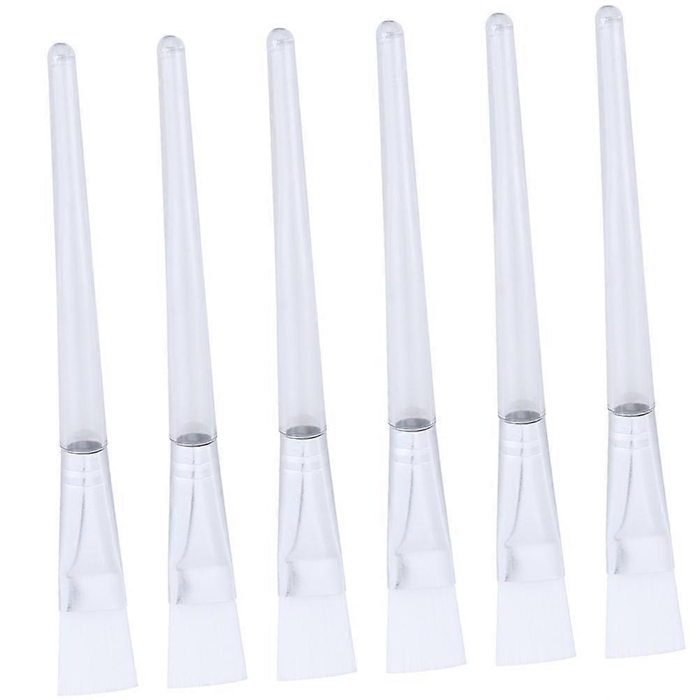 6PCS Reusable Soft Hair Facial Mask Brushes for Clay Mask Application – Comfortable Handle, Even Coverage, Salon & DIY Use