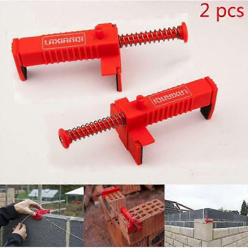 2 pcs Brick Liner Clamps Runner Wire Drawer Bricklaying Tool for Brick Laying Tingle