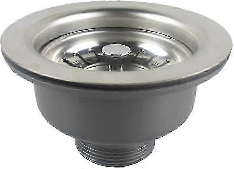 Stainless Steel Sink with 110mm Drain and ABS Basket No Overflow Feature