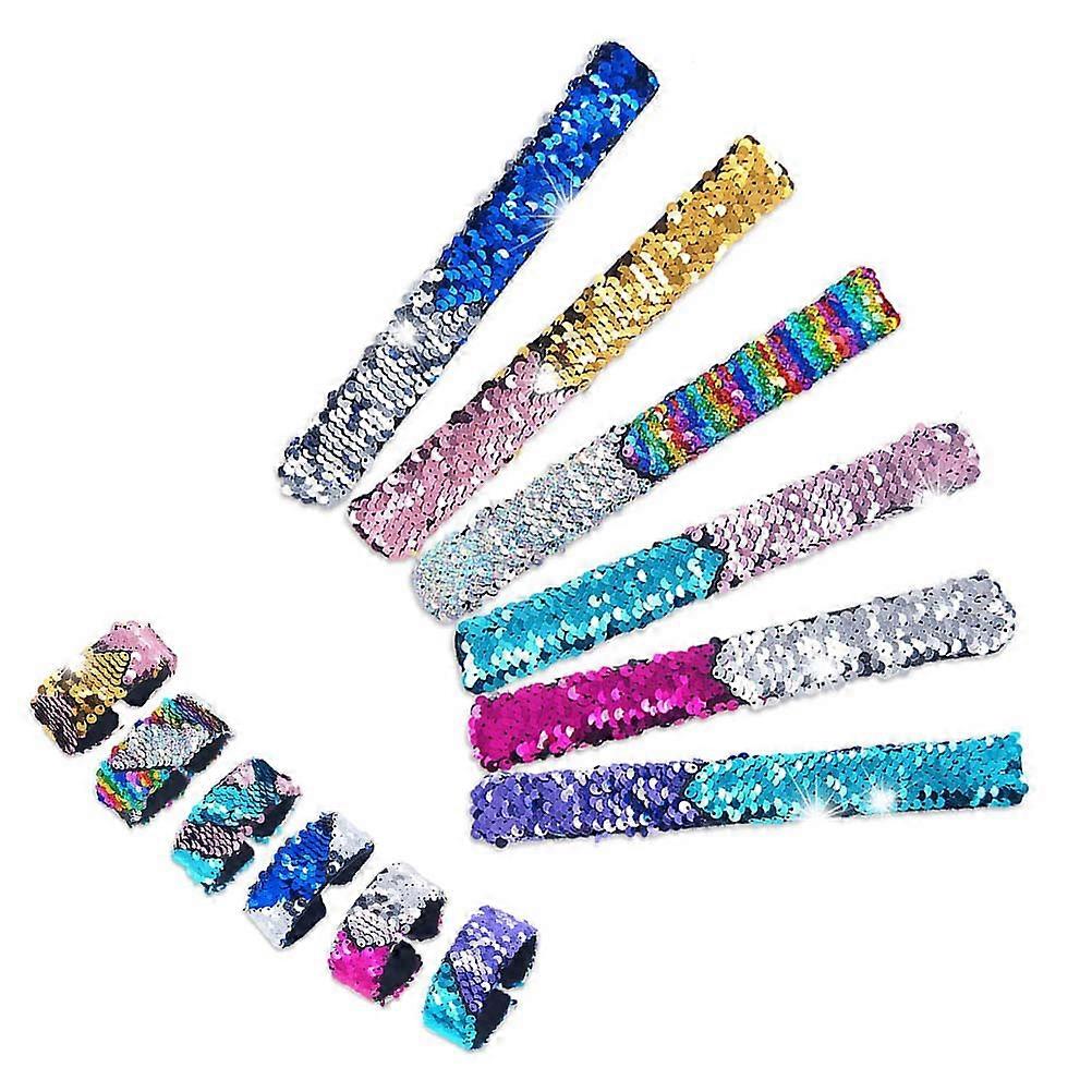 Assorted Slap Bracelet Party Favors Comfortable Wrist Strap for Playing Fun 12 Pack