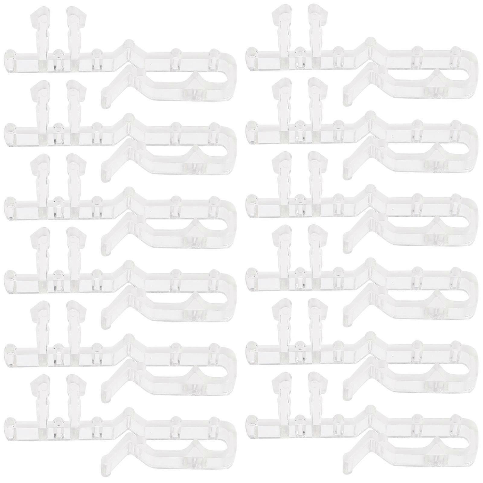 Transparent Acrylic Valance Clips for Window Blinds Easy to Adjust and Clean 12 Pieces