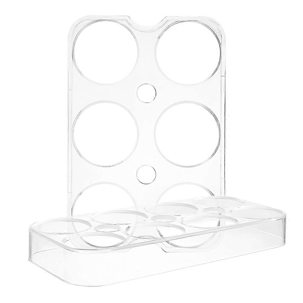 2pcs Egg Storage Tray Holder 6 or 8 Grids Protection Organizer Carrier Container Case for Home Office Refrigerator