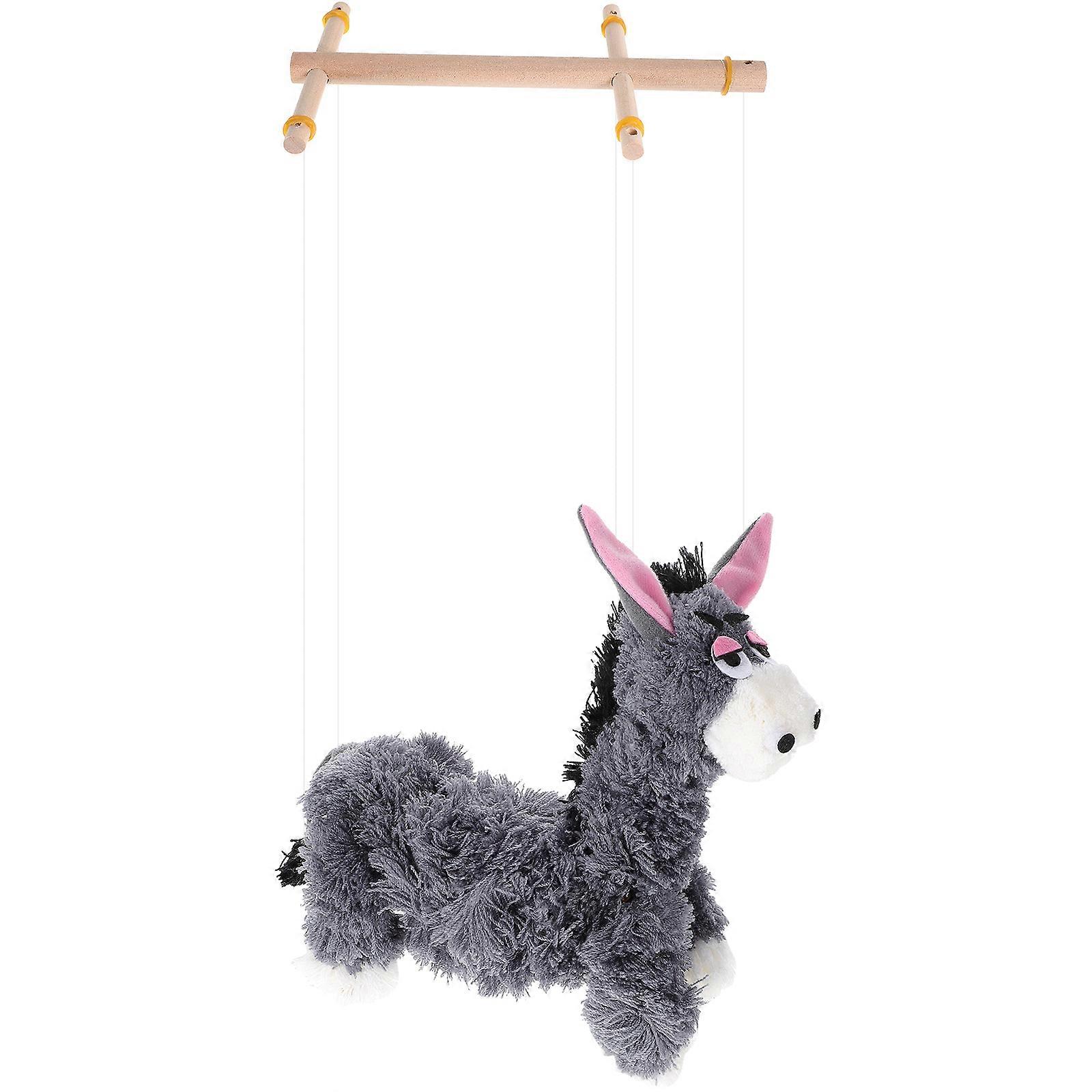 String Animal Puppet   Interactive Donkey Marionette for Creative Play, Puppet Shows & Role Playing   Enhances Communication & Imagination Skills