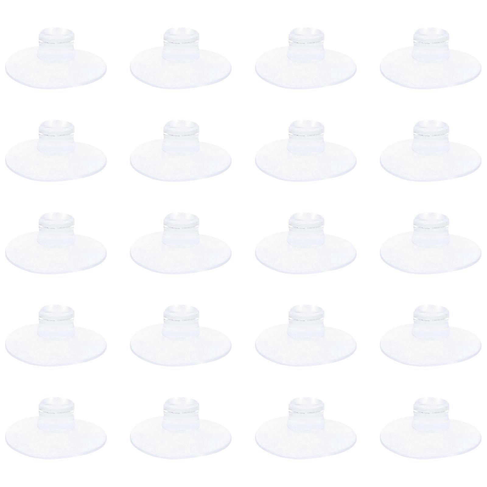 Transparent Suction Cup String Light Clips for Organizing 20Pcs Holders