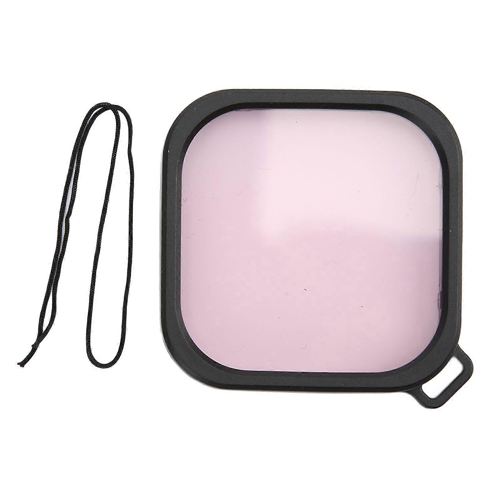 Waterproof Case Dive Filter Waterproof Housing Shell Filters for Hero 8 9 Action Camera Accessories Pink Filter