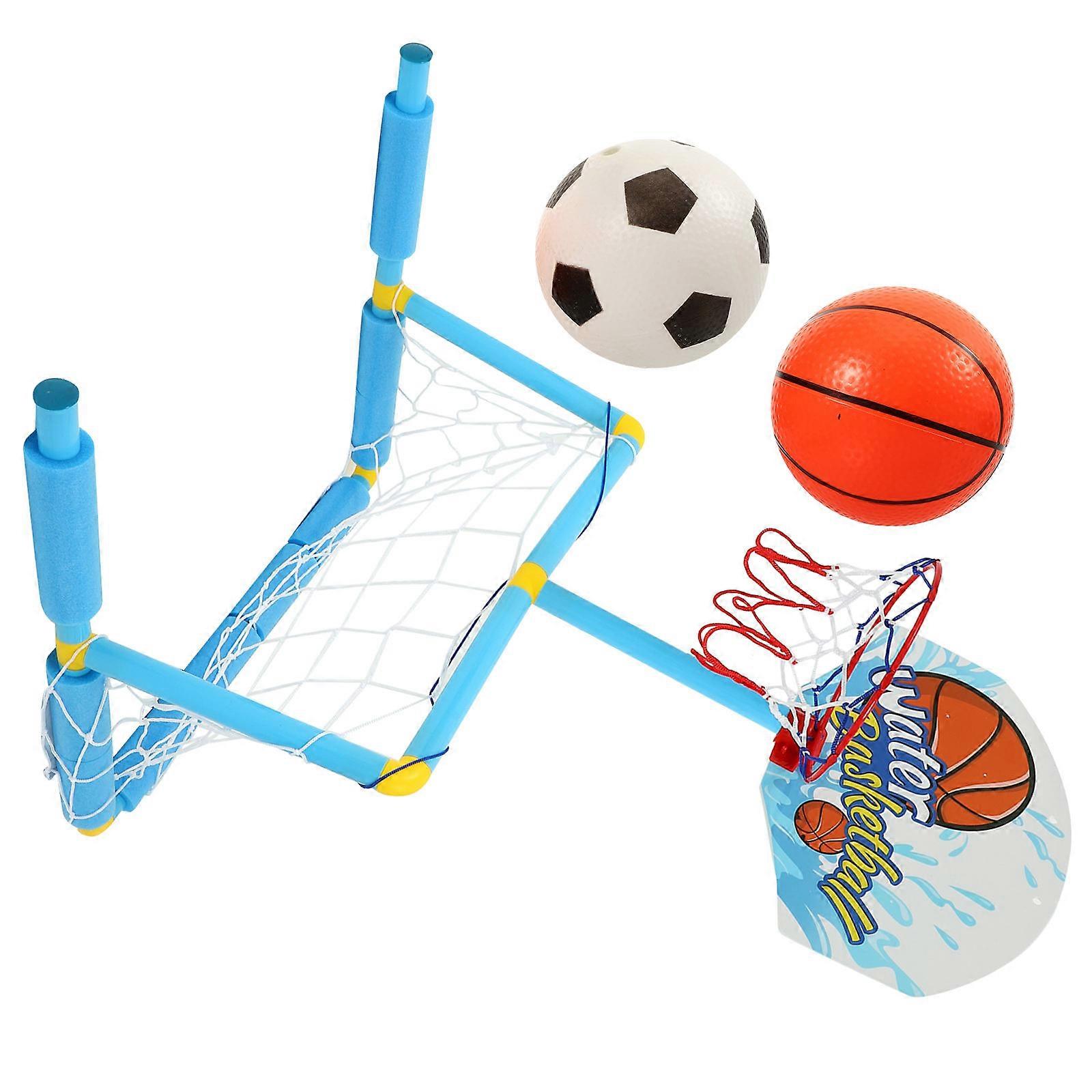 Portable Soccer & Basketball Net Set for Swimming Pool Durable Outdoor Sports Frame for Water