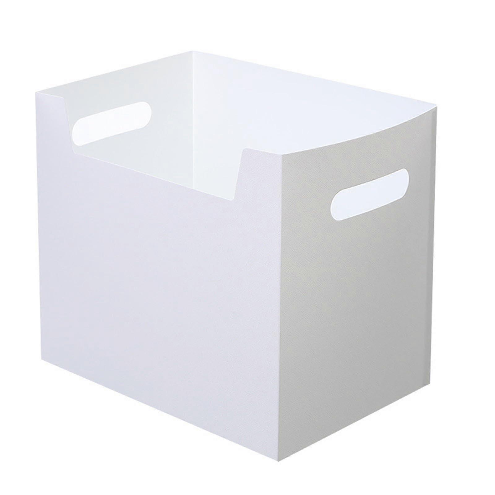 2025 Desk file organizer, file holder, large capacity, storage solution, file box, file holder, stand for office and home, white