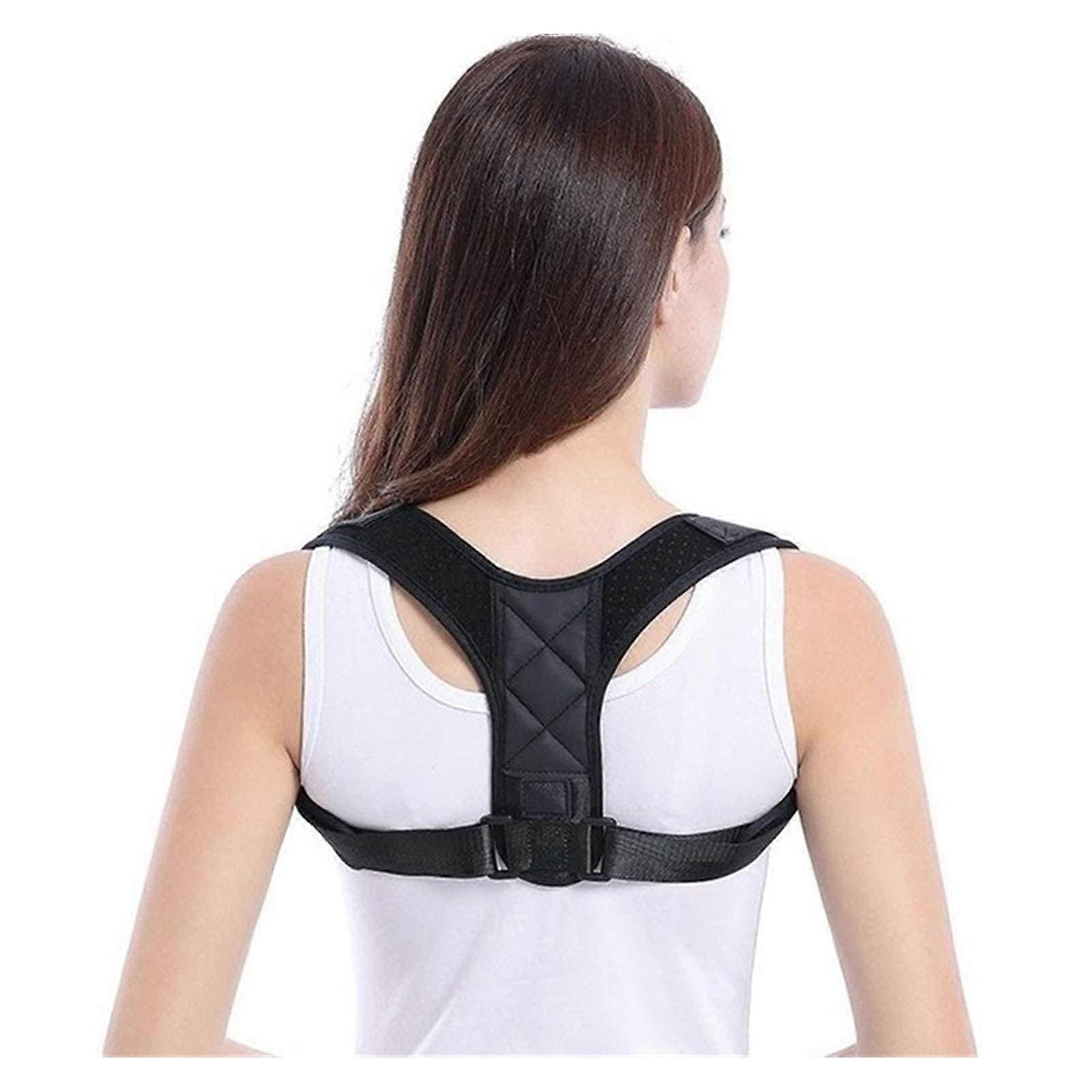 Adjustable Shoulder Support Belt for Back Posture Correction - Lumbar Support Brace, Size Small, Ideal for Improved Alignment