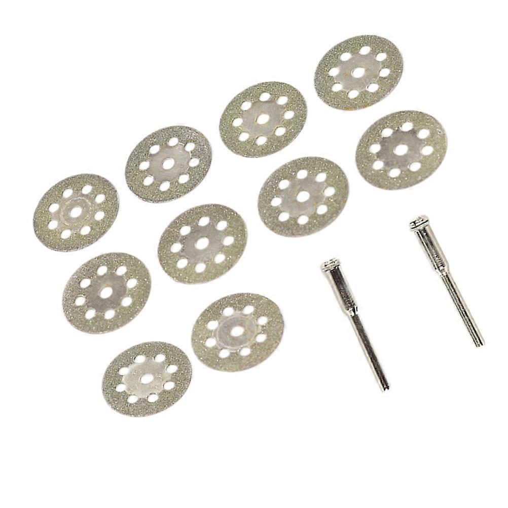 10 Pack Silver Ultra Thin Rotary Tool for Metal Glass and Ceramics 20mm