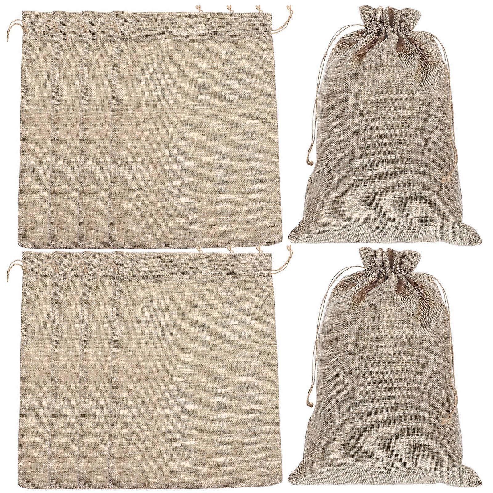 Drawstring Packing Bags 10Pcs Rectangular Durable Bags Suitable For Home Use Gift Wrapping Lightweight