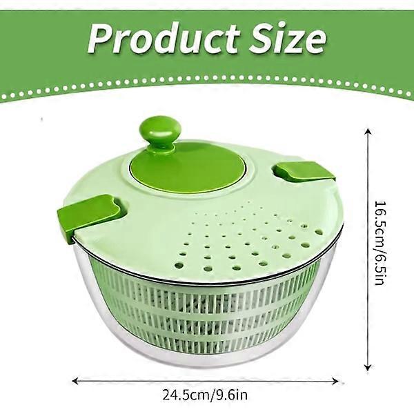 Salad Spinner, Salad Washer and Spinner, 4L Vegetable Dryer PP Salad Spinner - Kitchen Tool