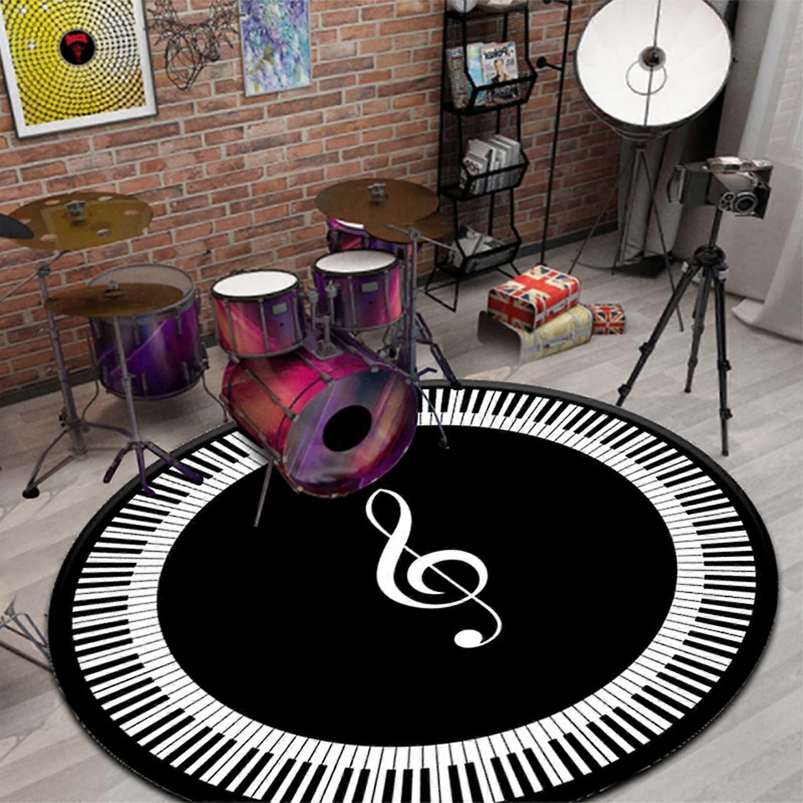 Nonslip drum rug, Epiano rug, square shape, soundproof bass drum, snare, and other core set components mat, drum set rug/B/120cm