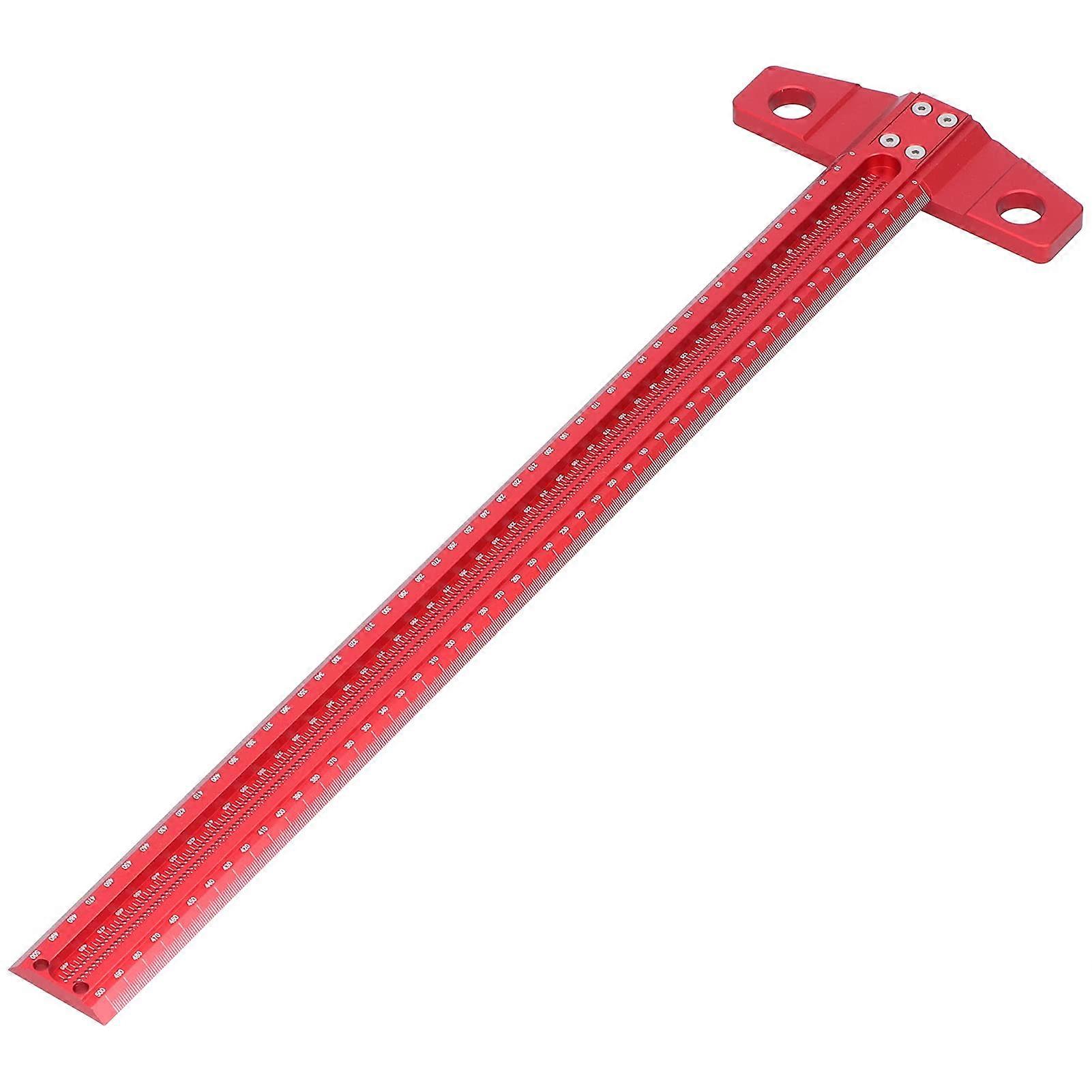 Marking Rulers, WearResistant TSquare Ruler, Easy Installation, Removable Standard Scale for Carpenter's Measurements for Drawing Lines (500mm)