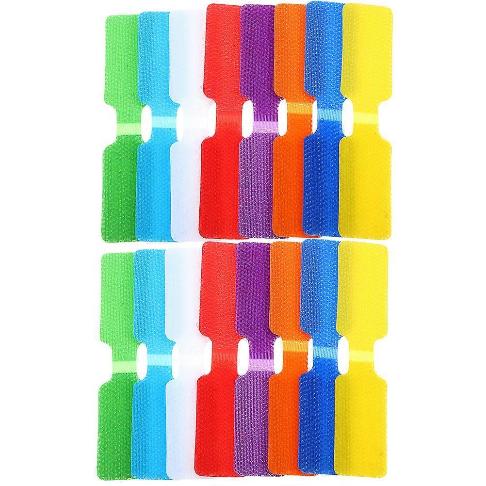 Cable Straps Label 32Pcs Cables Assorted Color Nylon Wraps for Secure Storage
