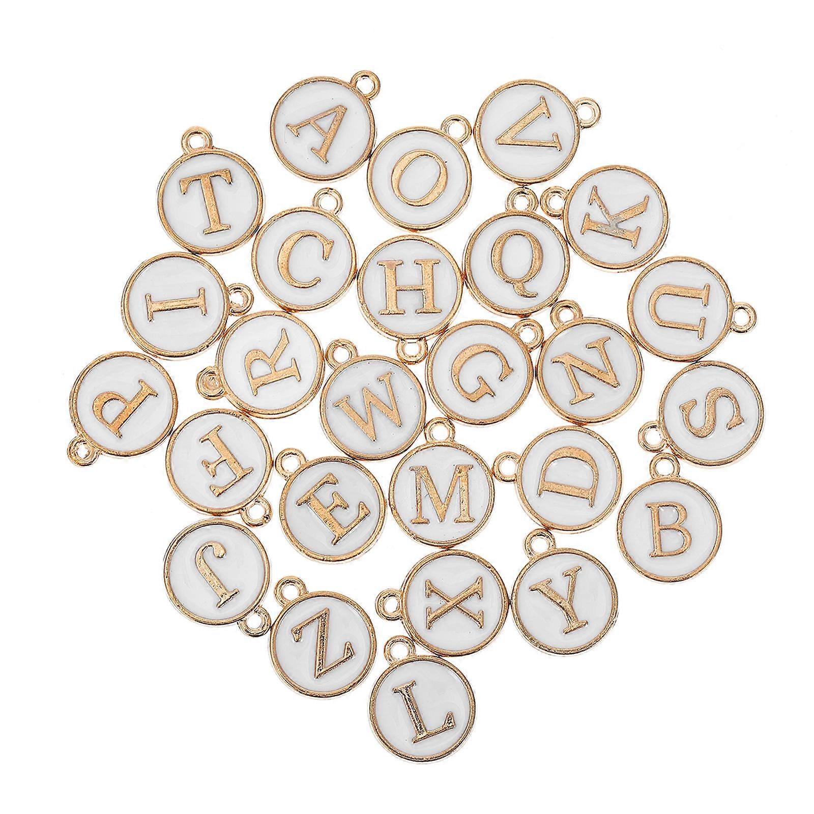 Alloy Letter Charms for Crafting, Ideal for Necklace and Keychain Projects