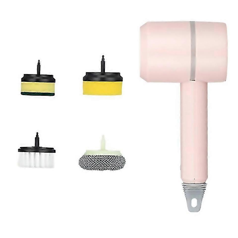 For Multifunction Electric Scrubber Washing Brushespink