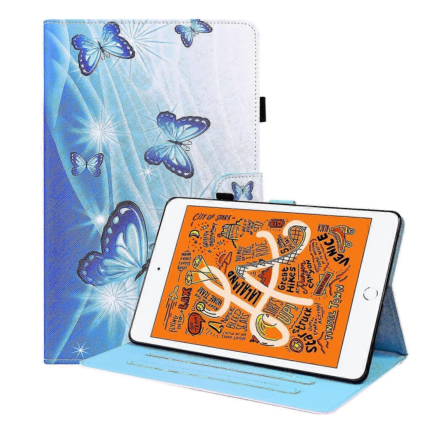 For iPad Mini 1 /2 /3 /4 /5 with Pencil Holder Auto Sleep/Wake Function PU Leather Smart Cover