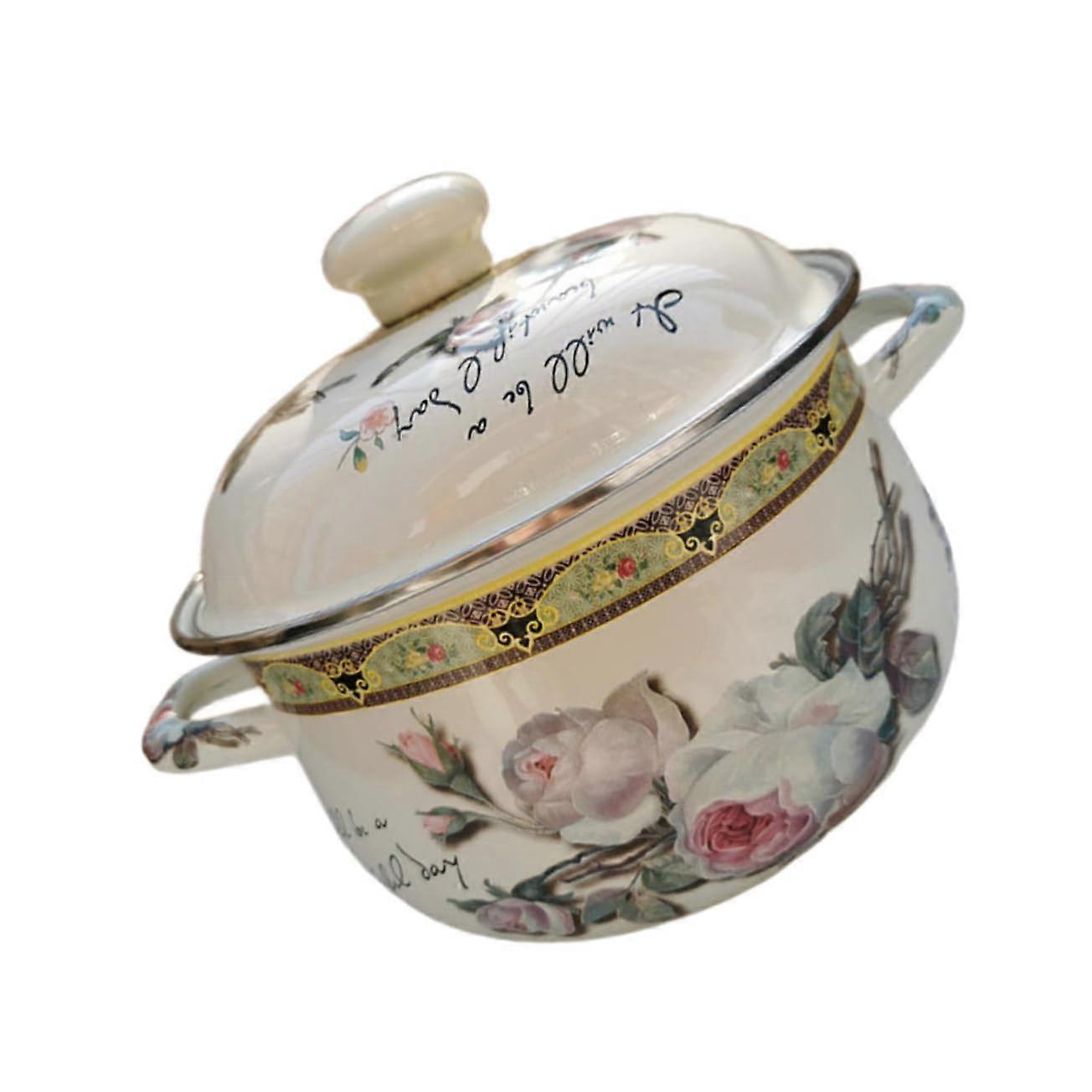Large Stock Pot Flat Base Heavy Duty Cookware Stew Pot For Kitchen Utensils