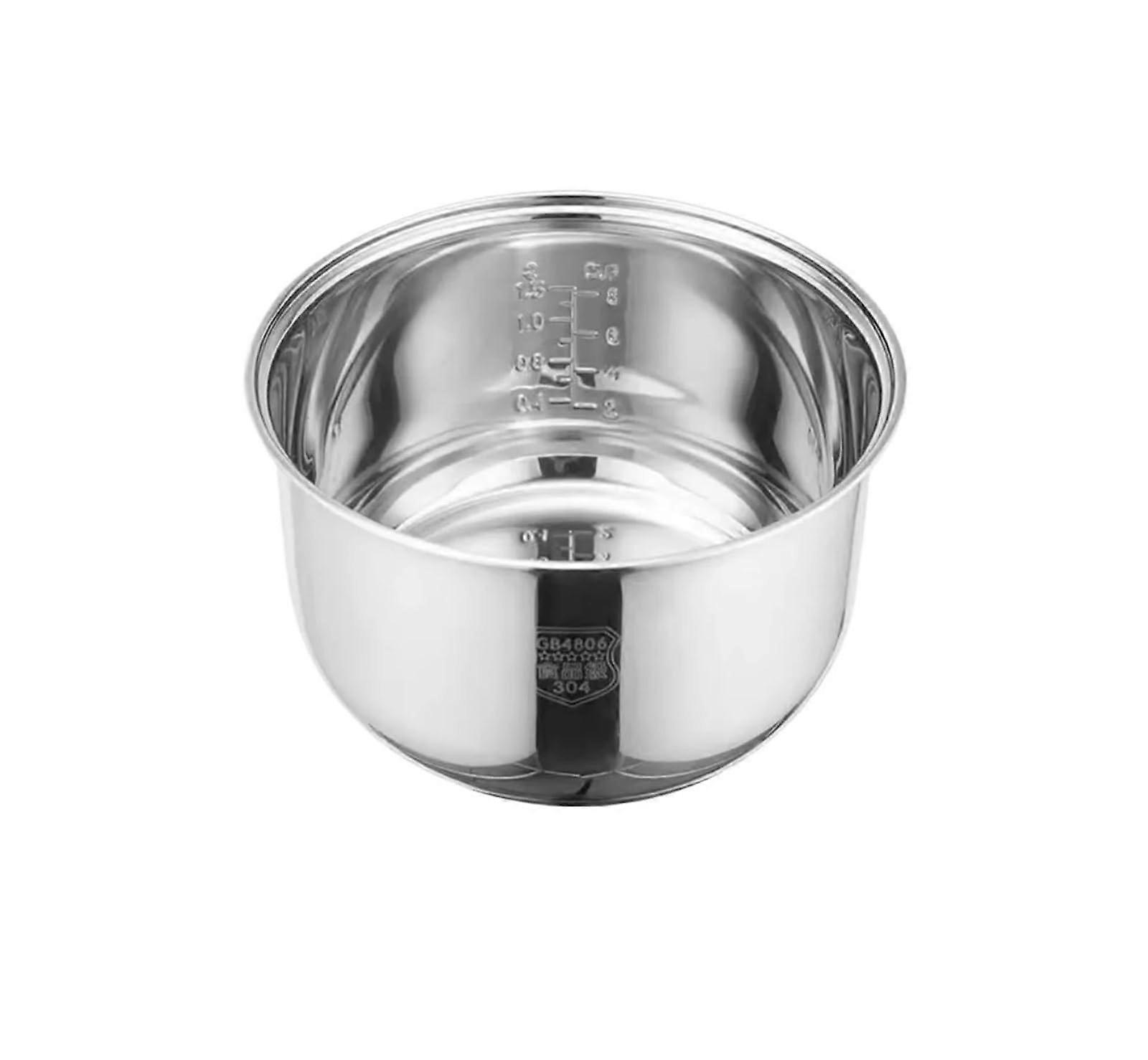 Inner Bowl for Pressure Cooker 304 Stainless Steel Compatible with Redmond RMC M90 M4510 M224S M4516 5.5 Quart