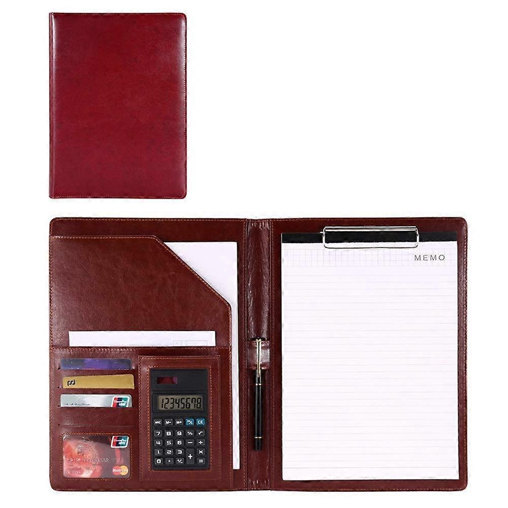 Conference Folder, A4, for Resumes, Interviews, Organizer (Wine Red) 325x250mm