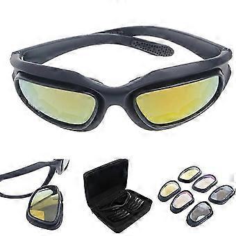 Windproof Polarized Motorcycle Lens Sun Glasses Riding Cycling Biker Sports Wrap