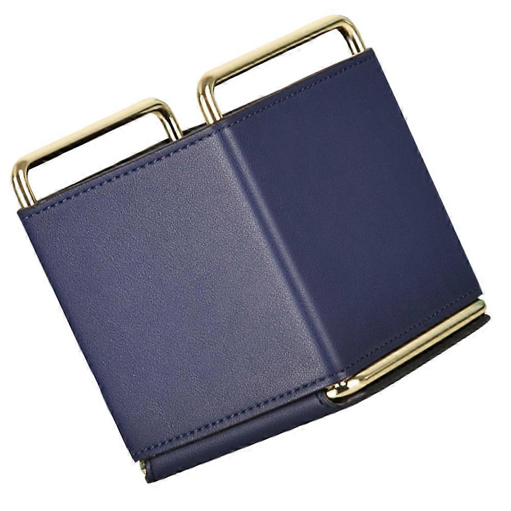 Blue Makeup Storage Holder for Desktop Use Made of Durable and Iron Wire Materials