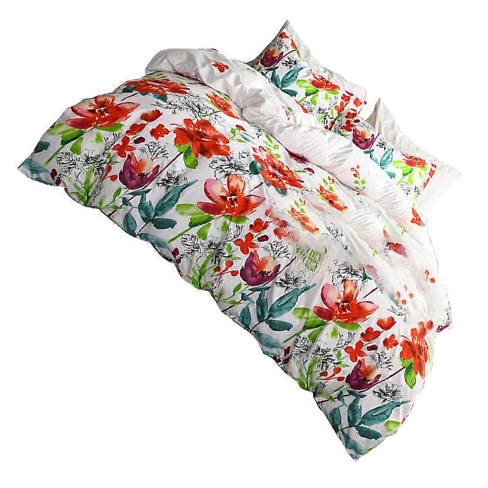 Set di biancheria da letto floreale comodo fodere da letto dormitorio colore assortito resistente all'usura 1 set