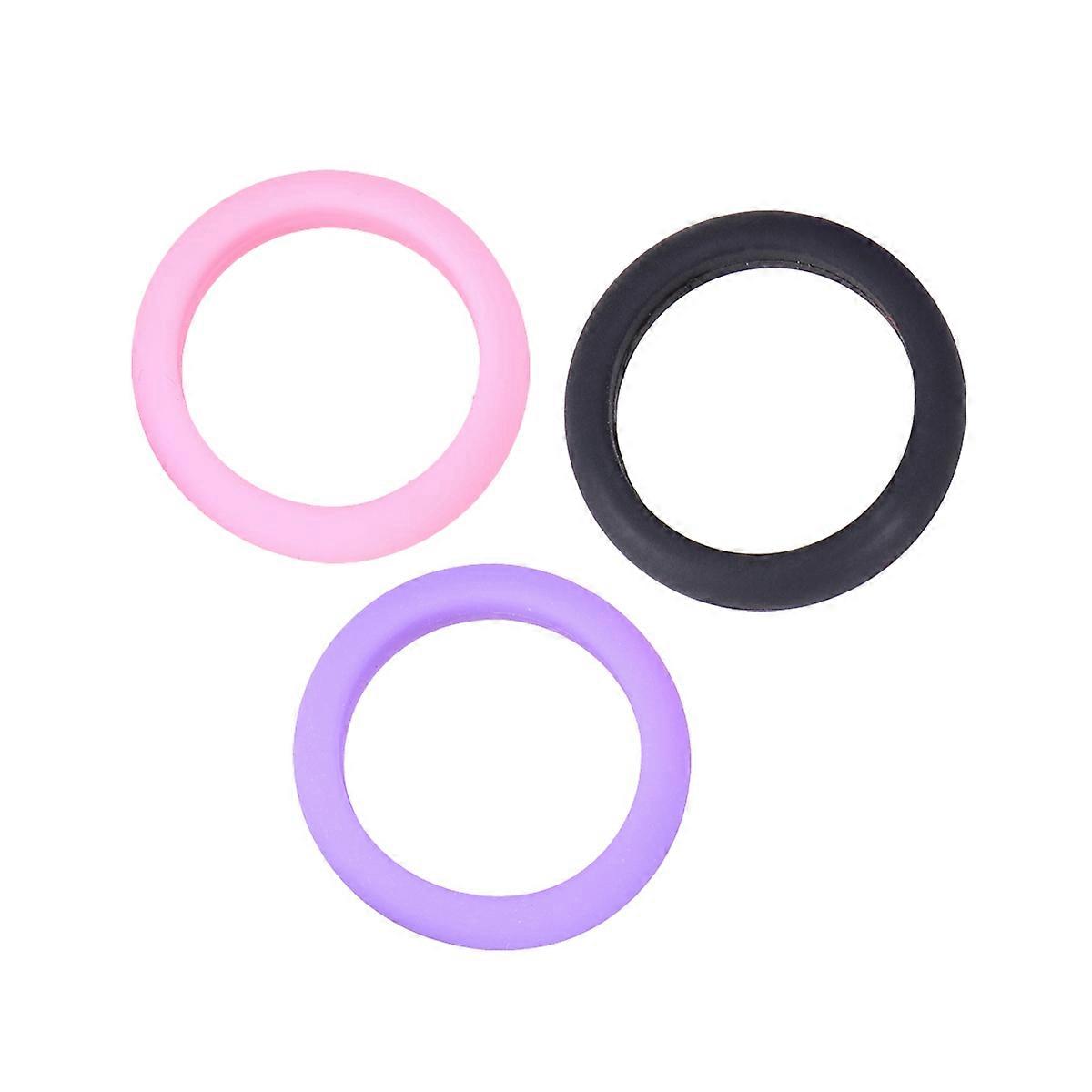 Silicone Rings for Sports and Activities Assorted Color Waterproof and Flexible Size 5