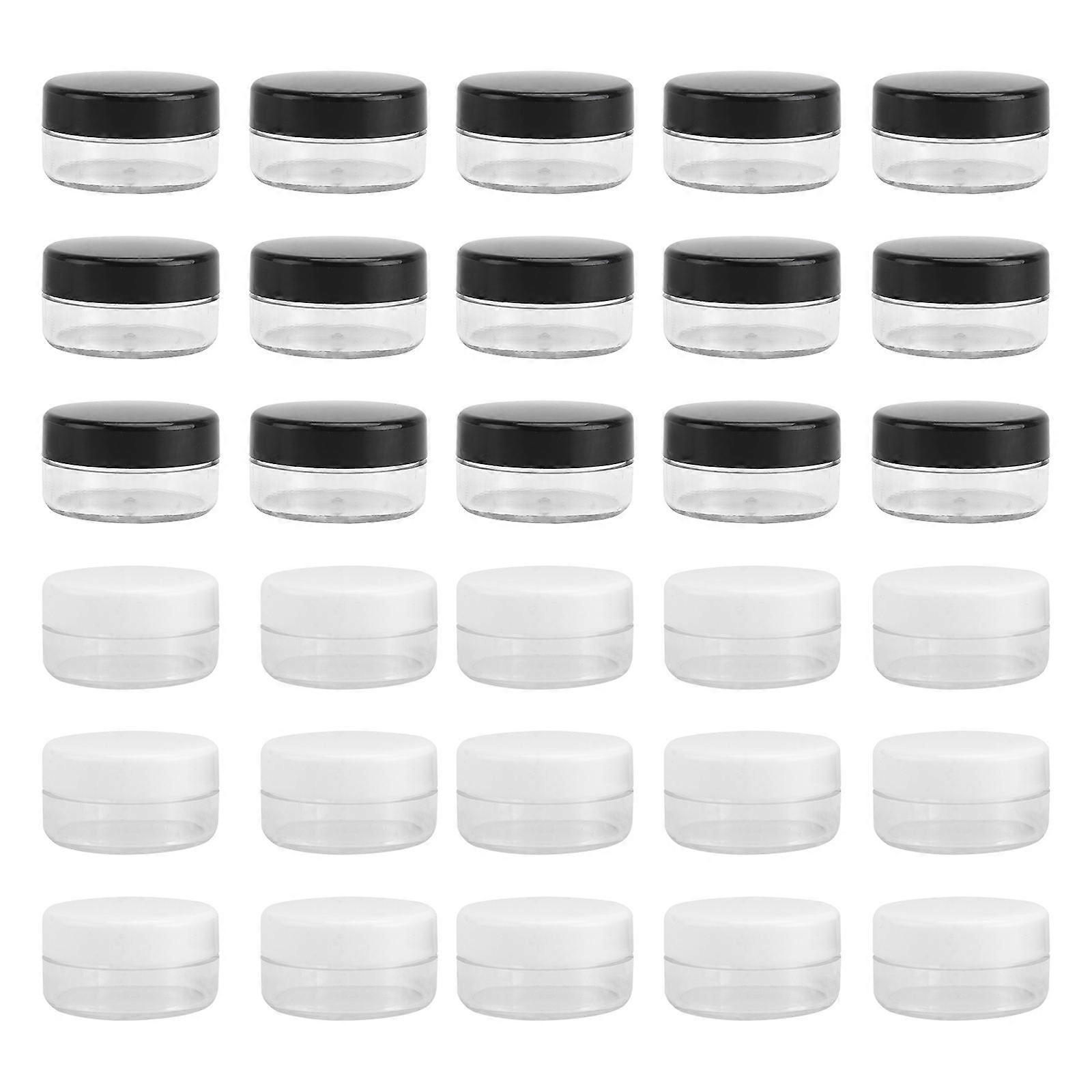 30pcs Portable Transparent Cosmetic Storage Boxes Leakproof Travel Cream Containers for Face Lotions Durable Compact Design Easy Packing