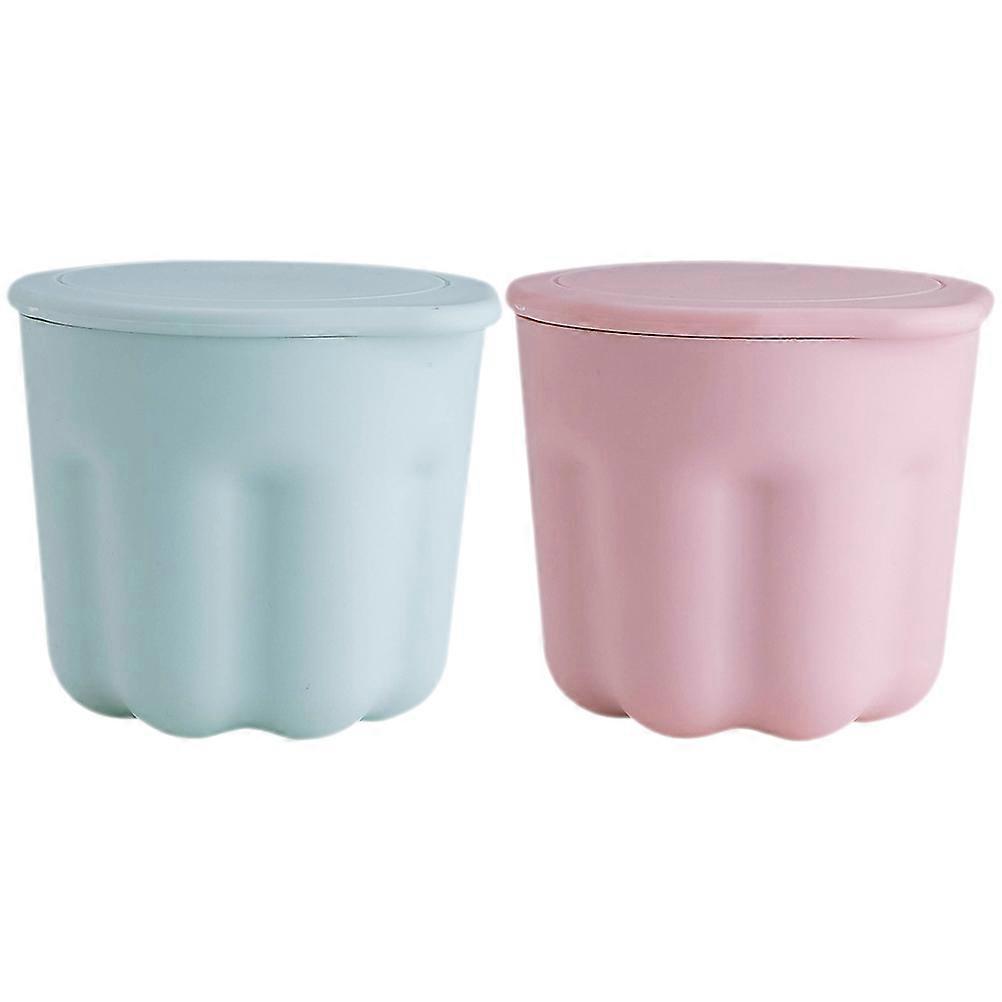 Makeup Tool Cleaning Box In Sky-Blue Color Designed For Travel And Home Use With Effective Cleaning Function 2 Sets