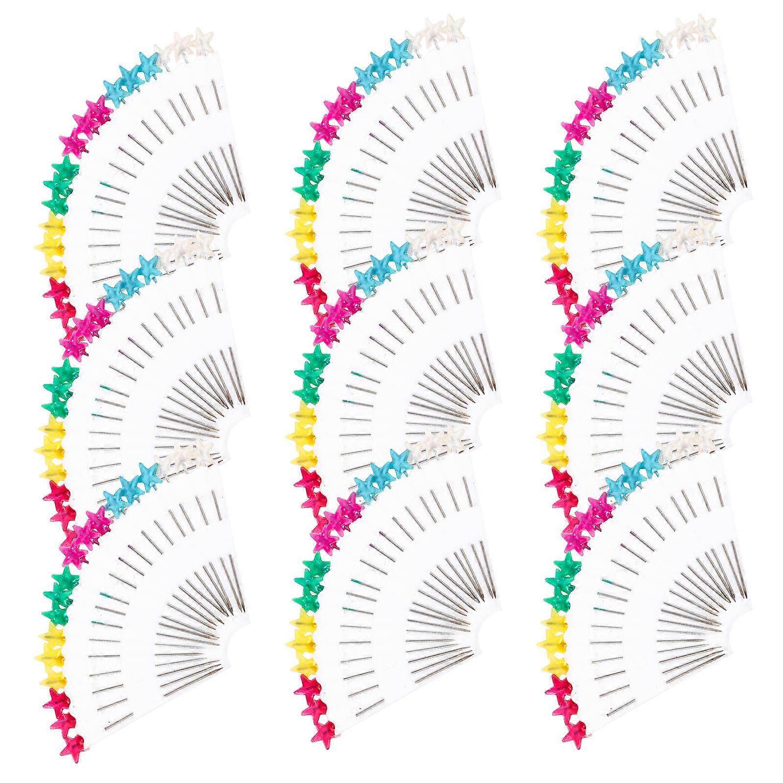 10 Sets Decorative Sewing Pins for Quilting and Crafting Assorted Color Plastic and Metal