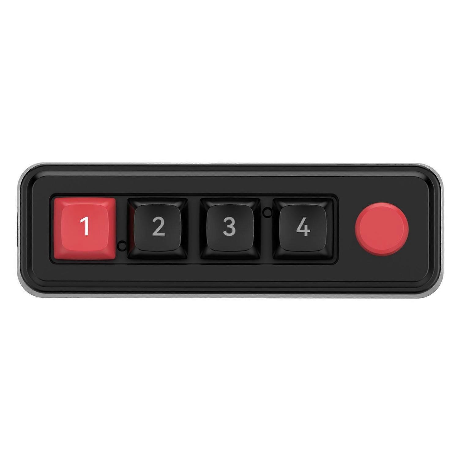 MKESPN 4-Key Macro Programmable Gaming Keyboard 816A Black