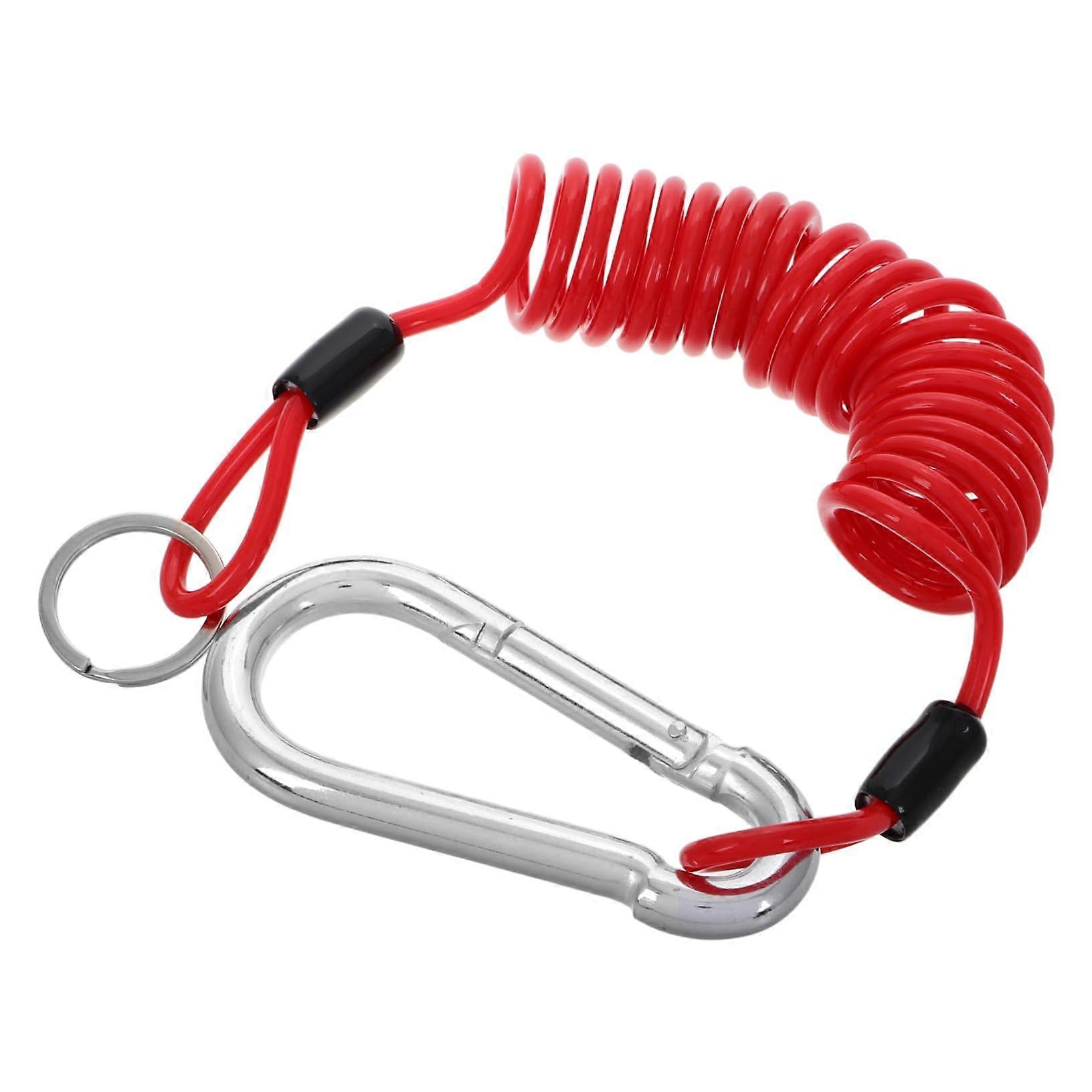 Trailer Safety Cable Foot Spiral Cable for RV Trailer with Carbon Steel Spring for Brake Disconnect and Secure Connections