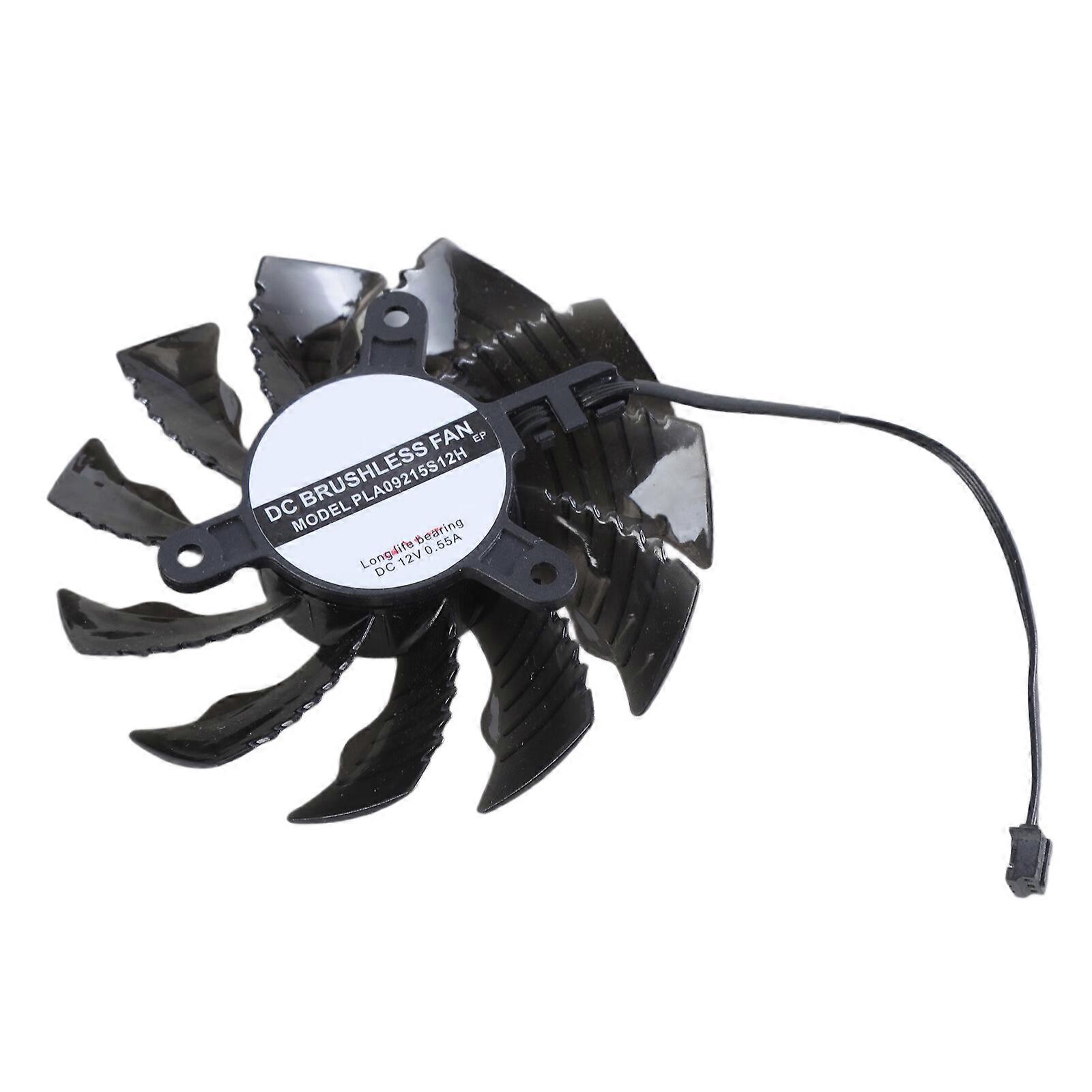 82mm 3Pin Video Card Fan Graphics Card Cooling Graphics Card Radiators Easy Installation for GTX1650 SUPER ITX MINI Multicolor