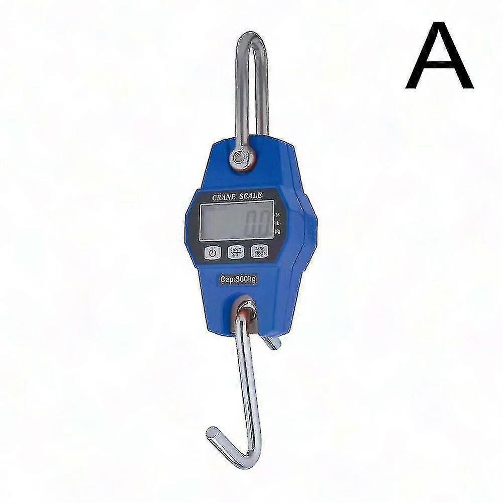 300kg/660lbs Digital Crane Scale with LCD Display - Industrial Hook Hanging Weight Scale