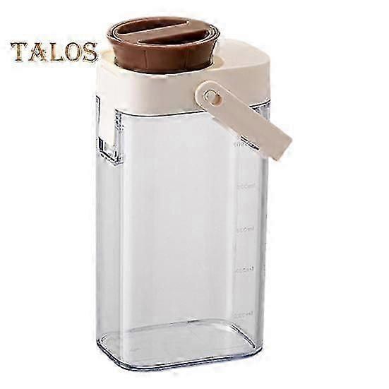 1L Iced Tea Pitcher Cold Brew Coffee Maker BPA-Free Leakproof Water Bottle with Built-in Filter Portable Infuser Jug for Fridge Office Camping