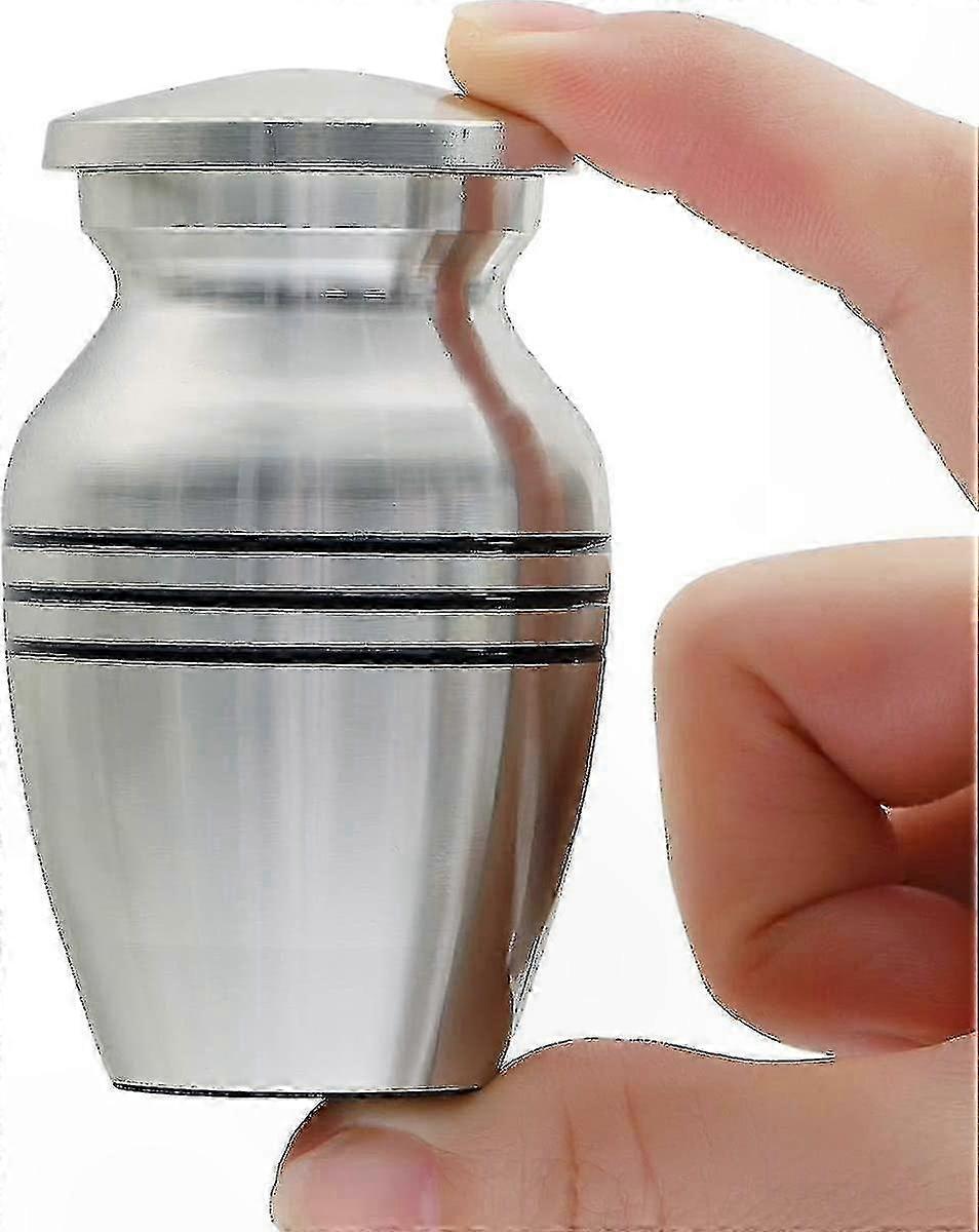 Mini Metal Urn for Ashes, Durable Keepsake Cremation Memorial for Humans or Pets