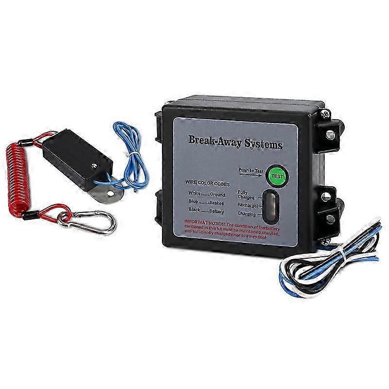 Trailer Brakes Breakaway Kit with Switch LED Test Light Electric System Universal Traile