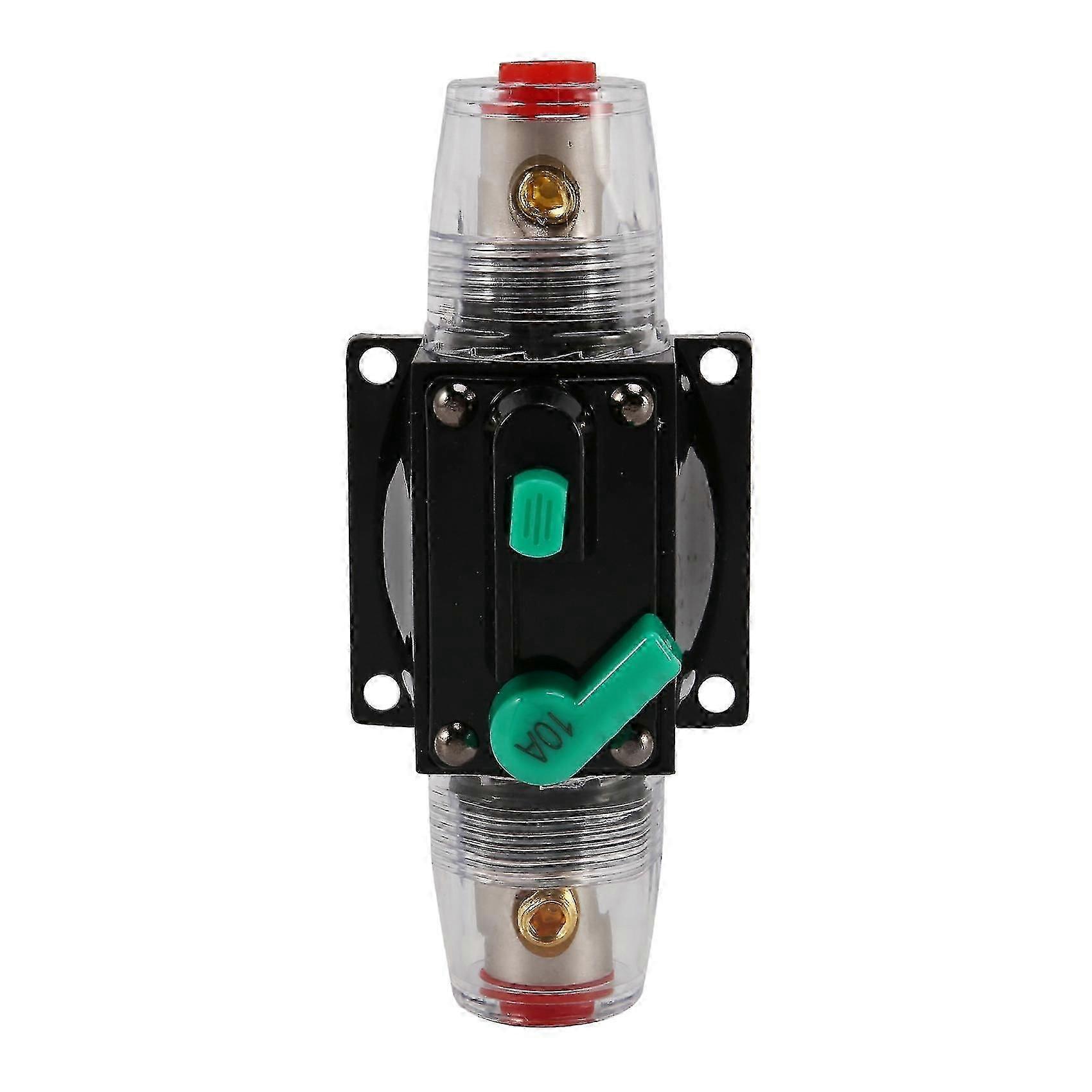 In-line Manual Reset Circuit Breaker Car Stereo Audio 12v/24v/32v - 10a