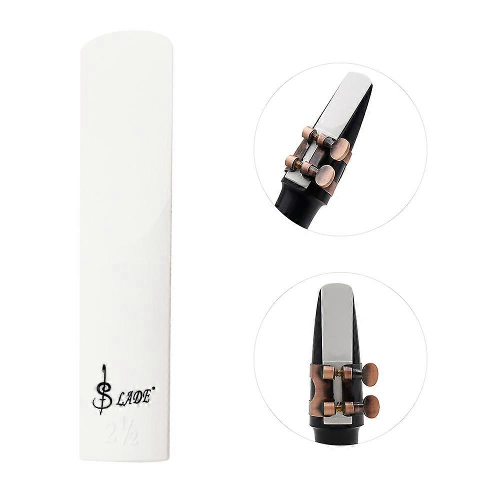 Alto Saxophone Reed 2.5 Strength ABS for Eb Sax, White Durable Accessory for Beginners and Students