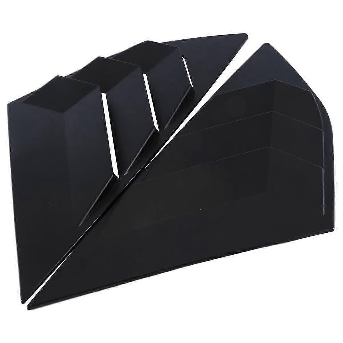 Rear Quarter Window Louver Shutter Cover for Focus MK3 ST Hatchback 2012-2021 - Black Rear Side Vent