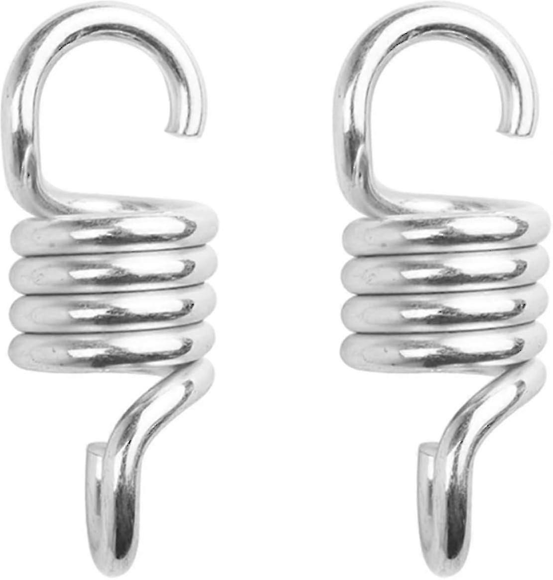 4 "300lbs重量ハンギングチェアとスイング用のヘビーデューティーポーチスイングスプリングハンモックチェア、ヘビーバッグ2ピースサスペンションフック