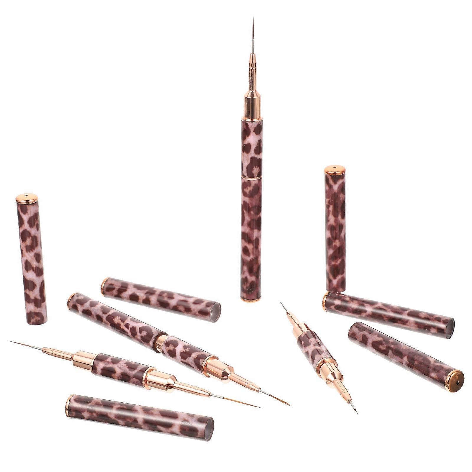 Nail Liner Brush Double Ended Nail Brush Set for Diy Projects and Home Use Made of Fine Material 4Pcs