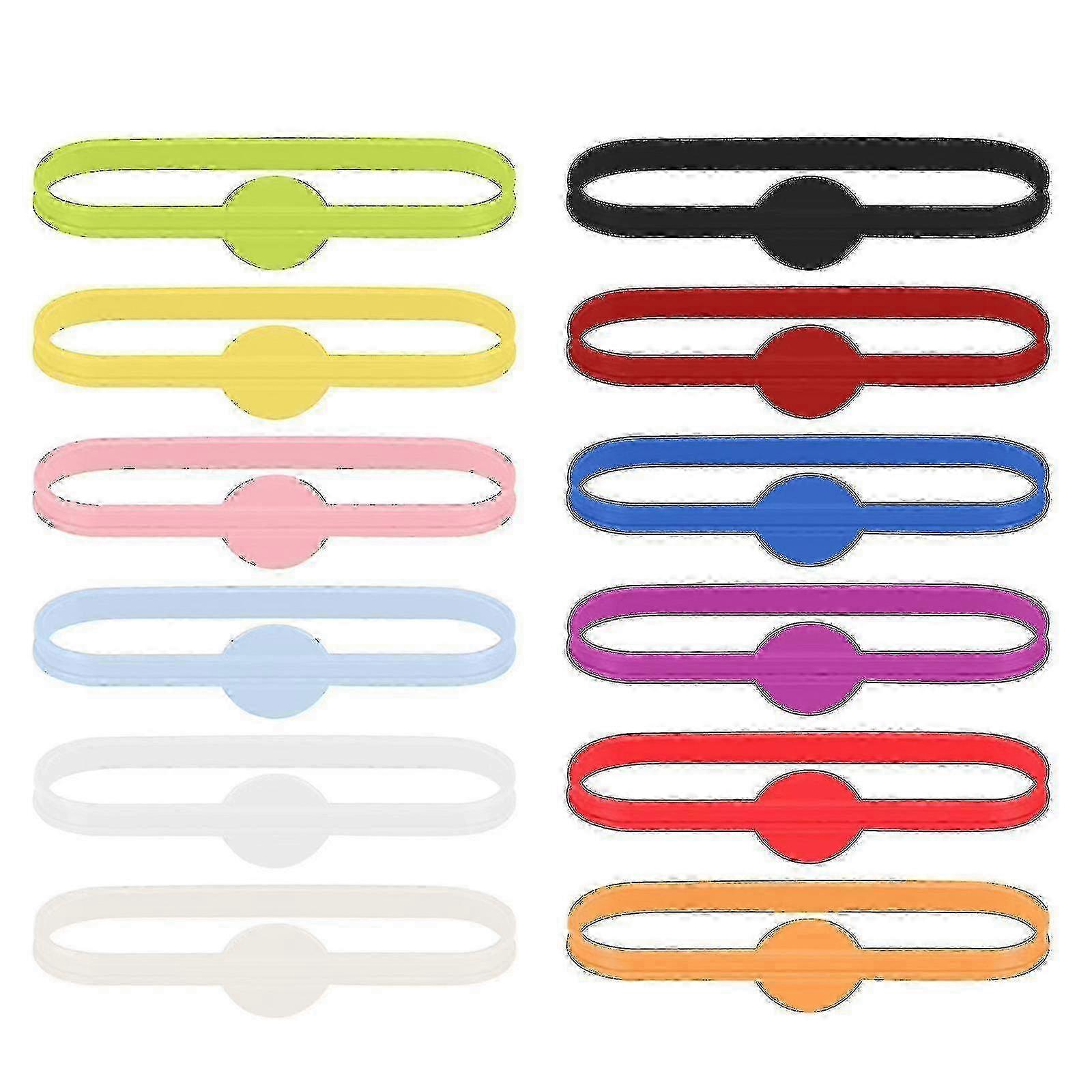 Silicone Wine Glass Markers Set of 12 for Party Goblet Identification and Drinkware Labeling